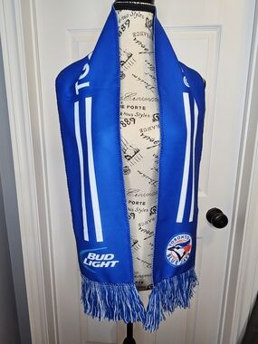Toronto Blue Jays Scarf MLB Reversible Royal Blue White Logo Unisex Fan One Size